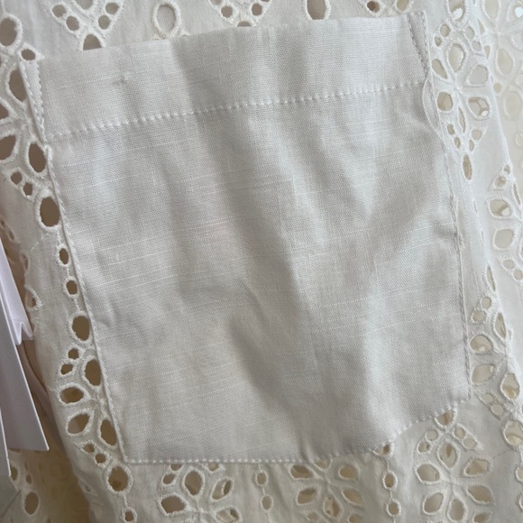 VERONICA BEARD Aderes Eyelet Shirt in White - Size 16 - NWT Brand new! - Picture 9 of 10